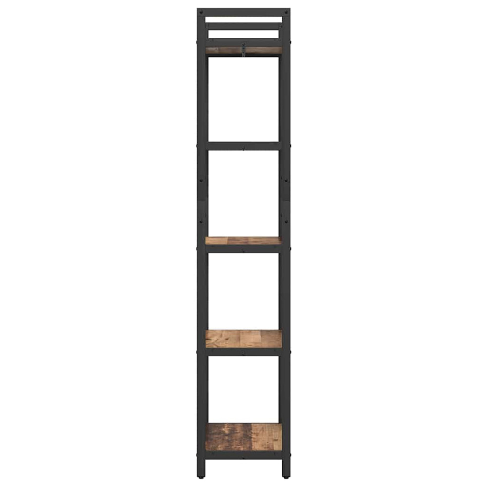 Produktbild för Hyllsystem Gammalt trä 56 x 34 x 171 cm Konstruerat trä