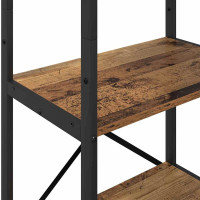 Produktbild för Hyllsystem Gammalt trä 56 x 34 x 171 cm Konstruerat trä
