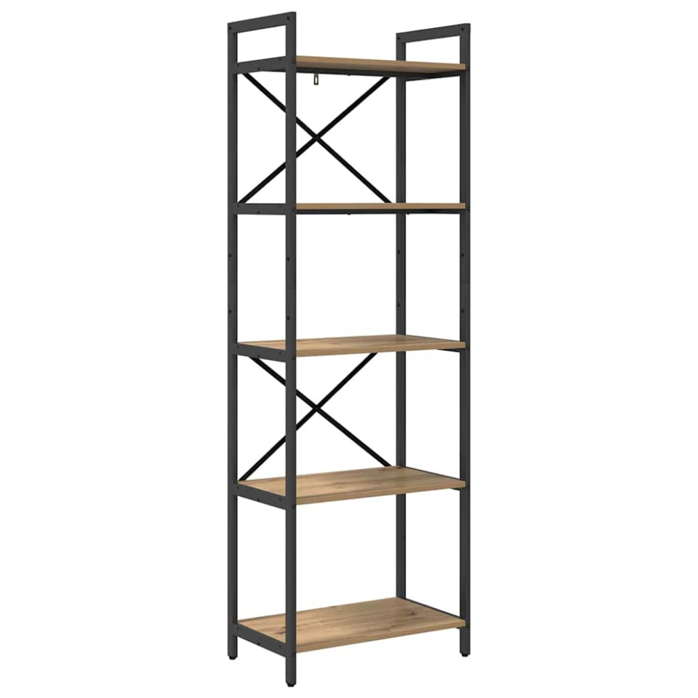 Produktbild för Hyllsystem Artisan Ek 56 x 34 x 171 cm Konstruerat trä