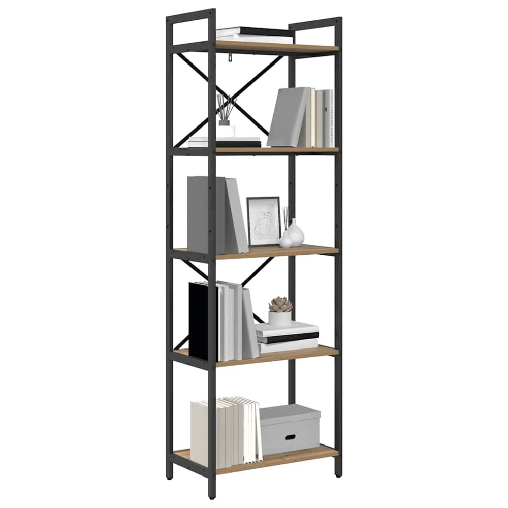 Produktbild för Hyllsystem Artisan Ek 56 x 34 x 171 cm Konstruerat trä