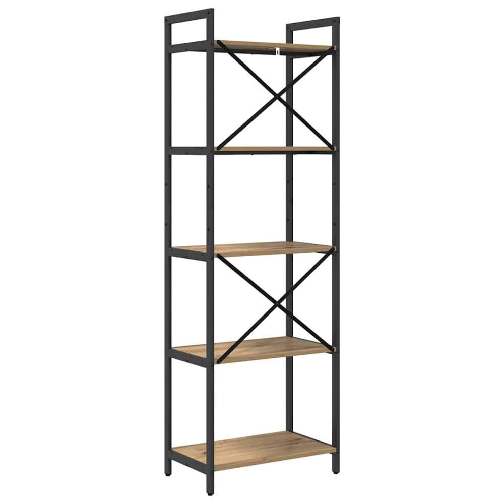 Produktbild för Hyllsystem Artisan Ek 56 x 34 x 171 cm Konstruerat trä