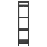 Produktbild för Hyllsystem Svart Ek 56 x 34 x 133,5 cm Konstruerat trä