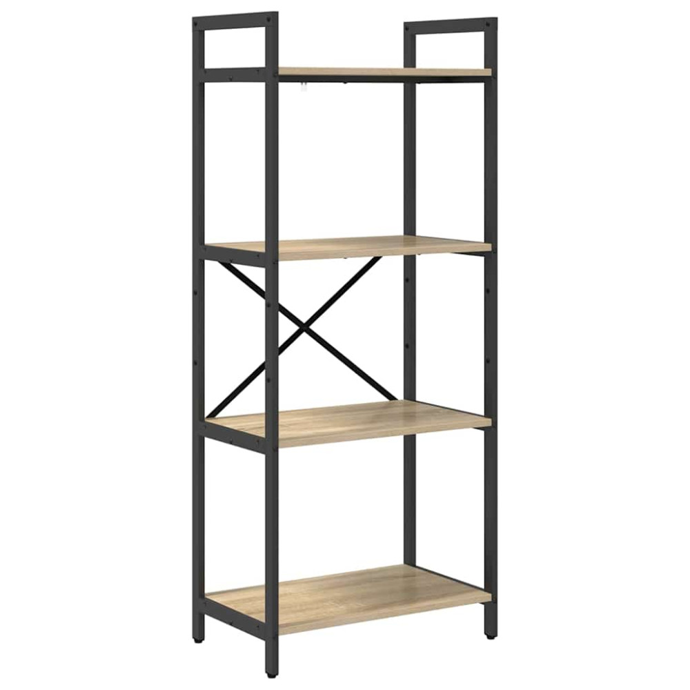Produktbild för Hyllsystem Sonoma-ek 56 x 34 x 133,5 cm Konstruerat trä