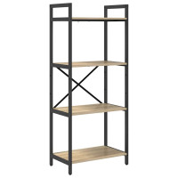 Produktbild för Hyllsystem Sonoma-ek 56 x 34 x 133,5 cm Konstruerat trä