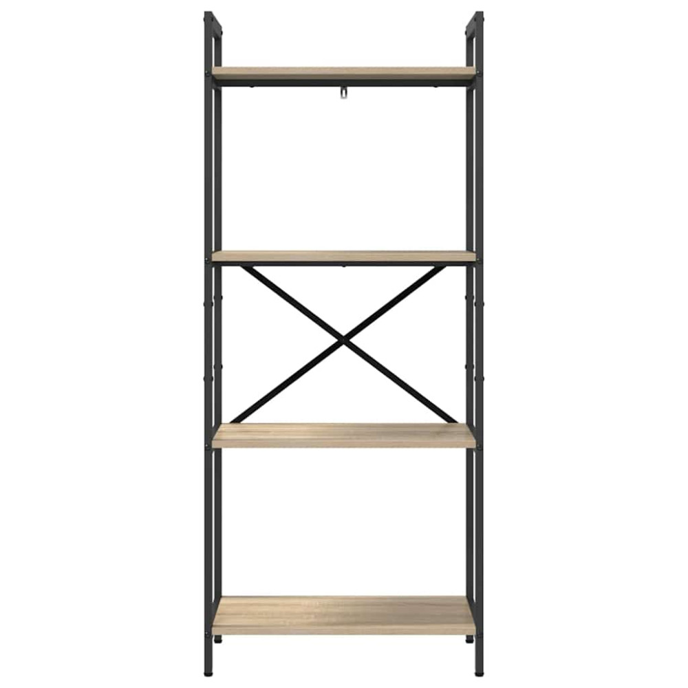 Produktbild för Hyllsystem Sonoma-ek 56 x 34 x 133,5 cm Konstruerat trä