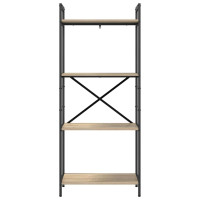 Produktbild för Hyllsystem Sonoma-ek 56 x 34 x 133,5 cm Konstruerat trä