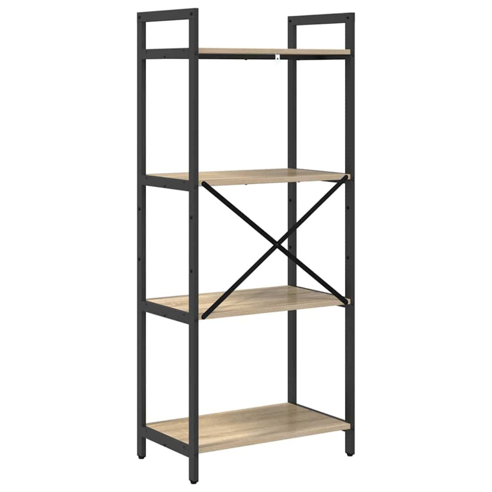 Produktbild för Hyllsystem Sonoma-ek 56 x 34 x 133,5 cm Konstruerat trä