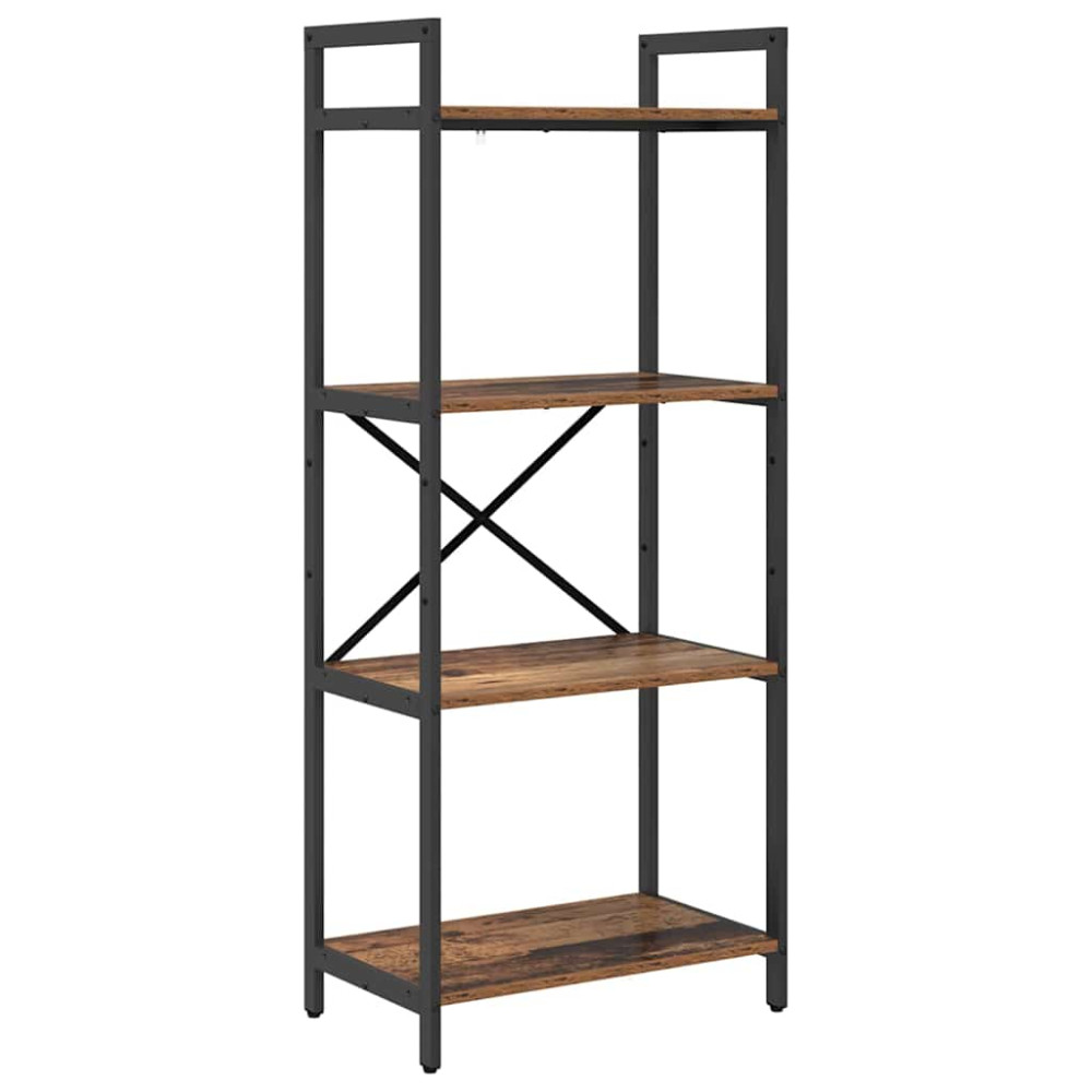 Produktbild för Hyllsystem Gammalt trä 56 x 34 x 133,5 cm Konstruerat trä