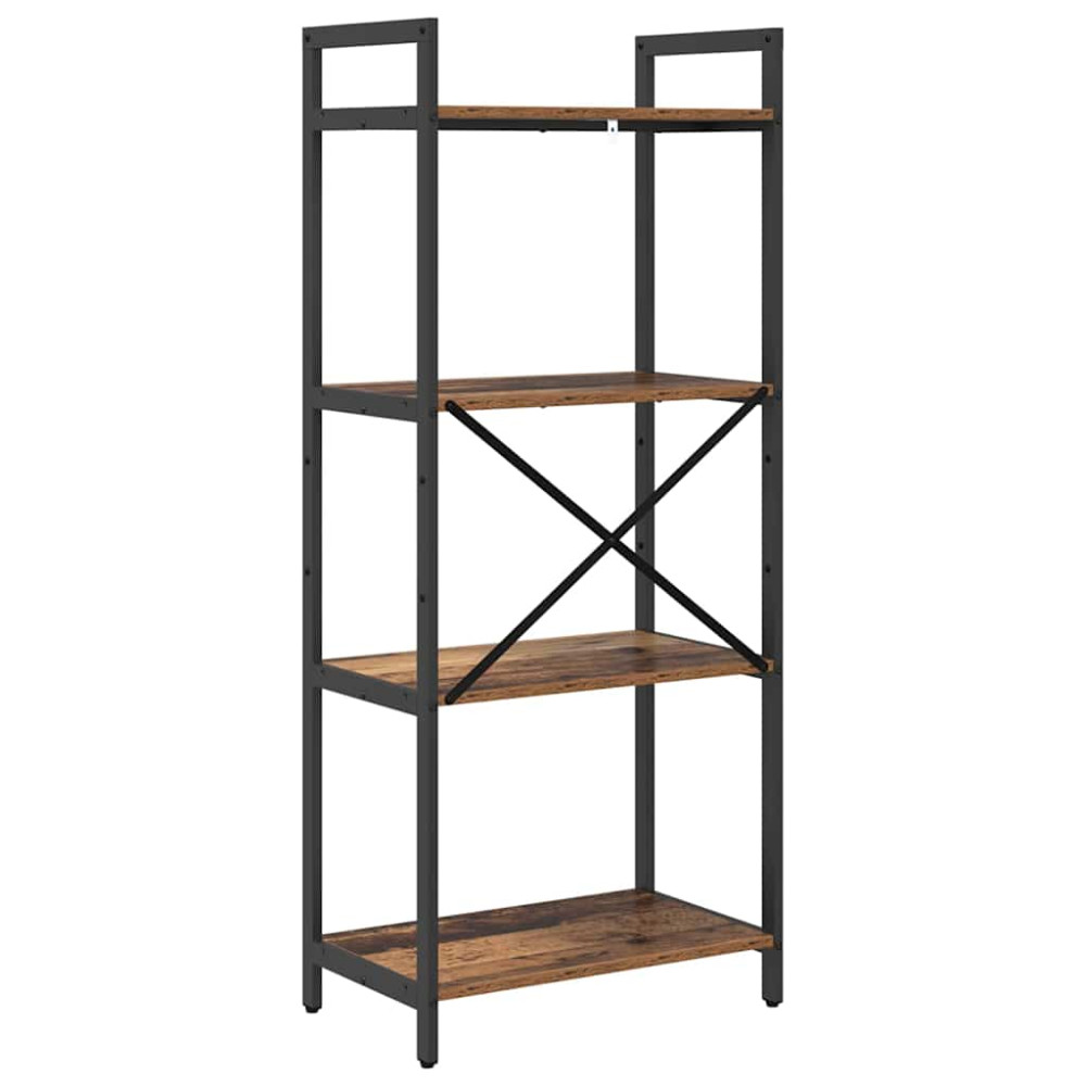 Produktbild för Hyllsystem Gammalt trä 56 x 34 x 133,5 cm Konstruerat trä