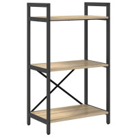 Produktbild för Hyllsystem Sonoma-ek 56 x 34 x 96 cm Konstruerat trä