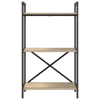 Produktbild för Hyllsystem Sonoma-ek 56 x 34 x 96 cm Konstruerat trä