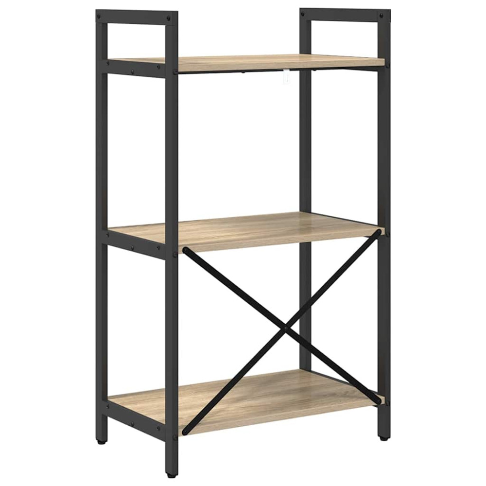 Produktbild för Hyllsystem Sonoma-ek 56 x 34 x 96 cm Konstruerat trä