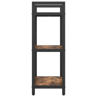 Produktbild för Hyllsystem Rökt ek 56 x 34 x 96 cm Konstruerat trä