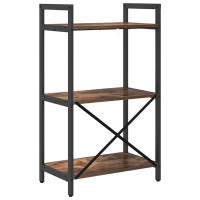 Produktbild för Hyllsystem Rökt ek 56 x 34 x 96 cm Konstruerat trä