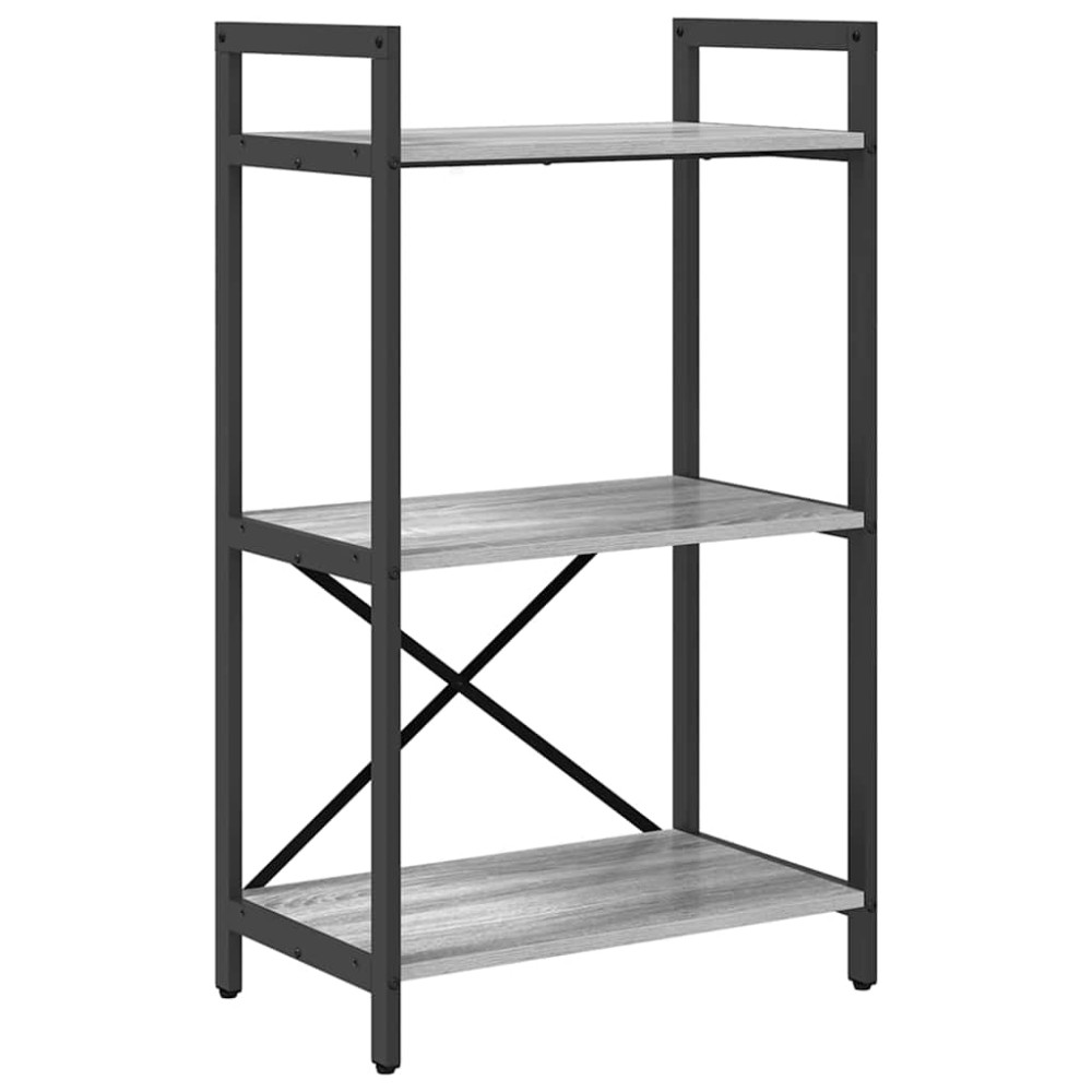 Produktbild för Hyllsystem Grå Sonoma 56 x 34 x 96 cm Konstruerat trä