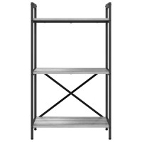 Produktbild för Hyllsystem Grå Sonoma 56 x 34 x 96 cm Konstruerat trä