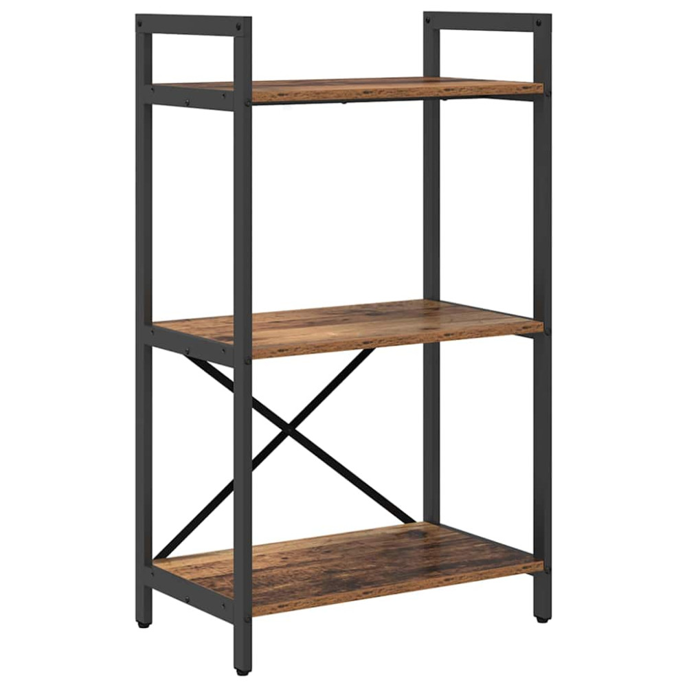 Produktbild för Hyllsystem Gammalt trä 56 x 34 x 96 cm Konstruerat trä