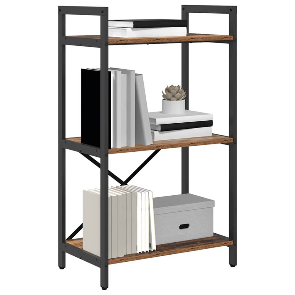 Produktbild för Hyllsystem Gammalt trä 56 x 34 x 96 cm Konstruerat trä