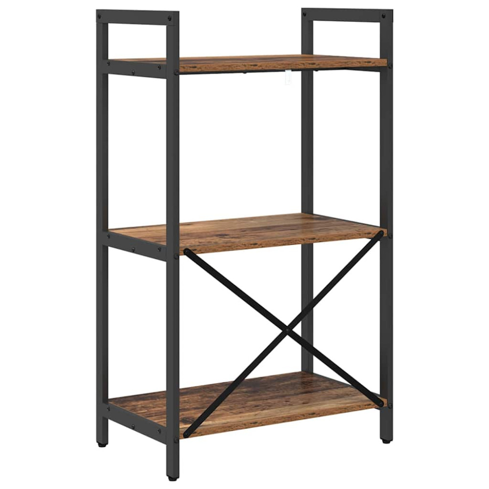 Produktbild för Hyllsystem Gammalt trä 56 x 34 x 96 cm Konstruerat trä