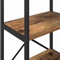 Produktbild för Hyllsystem Gammalt trä 56 x 34 x 96 cm Konstruerat trä