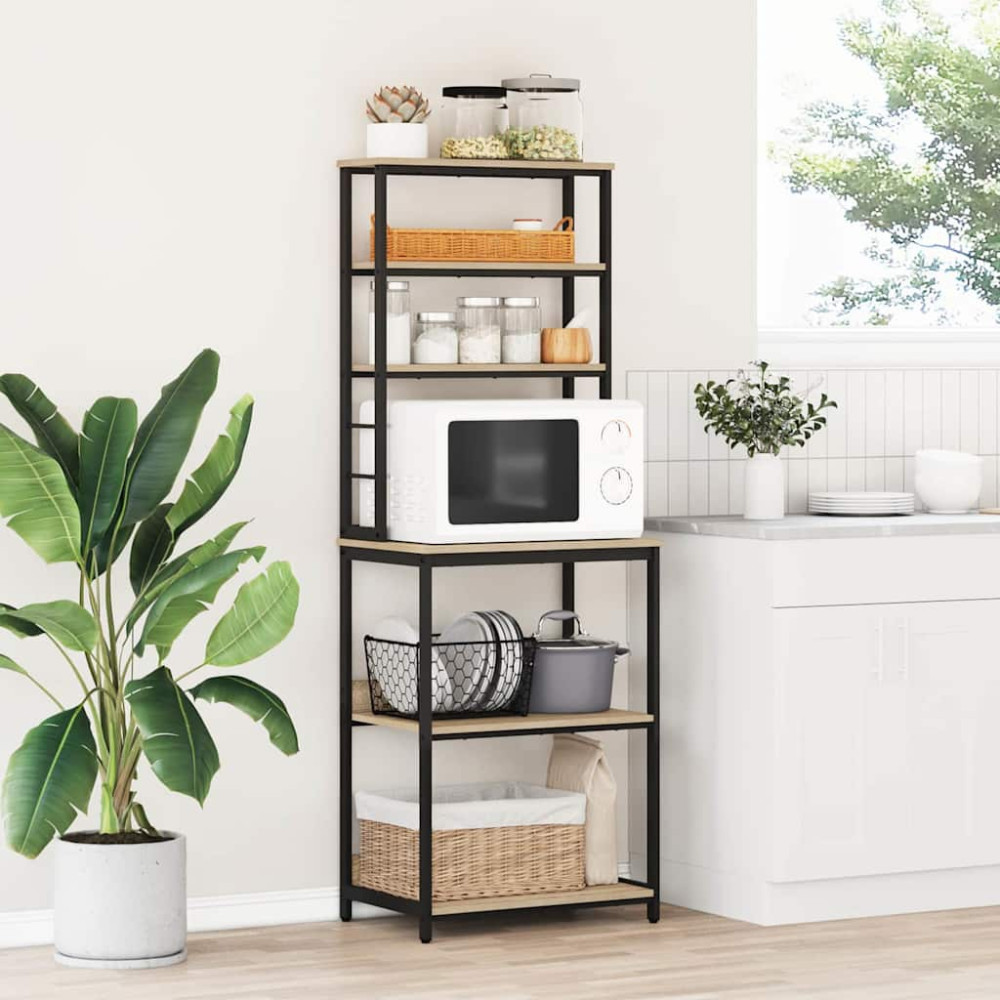 Produktbild för Köks hylla Sonoma-ek 60 x 40 x 168 cm Konstruerat trä