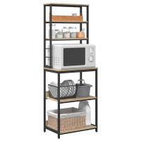 Produktbild för Köks hylla Sonoma-ek 60 x 40 x 168 cm Konstruerat trä