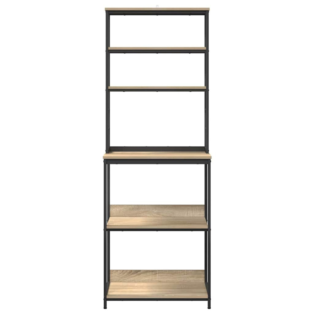 Produktbild för Köks hylla Sonoma-ek 60 x 40 x 168 cm Konstruerat trä