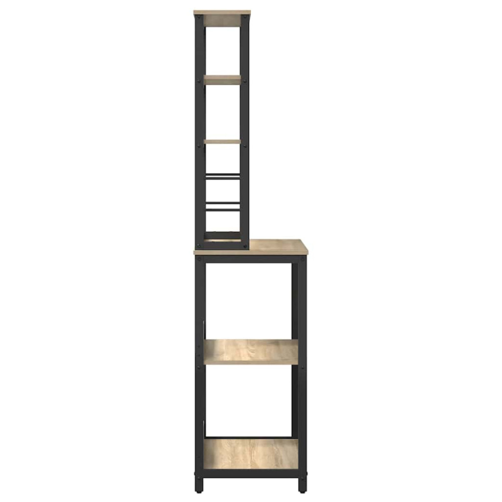 Produktbild för Köks hylla Sonoma-ek 60 x 40 x 168 cm Konstruerat trä