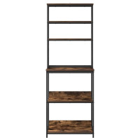 Produktbild för Köks hylla Rökt ek 60 x 40 x 168 cm Konstruerat trä