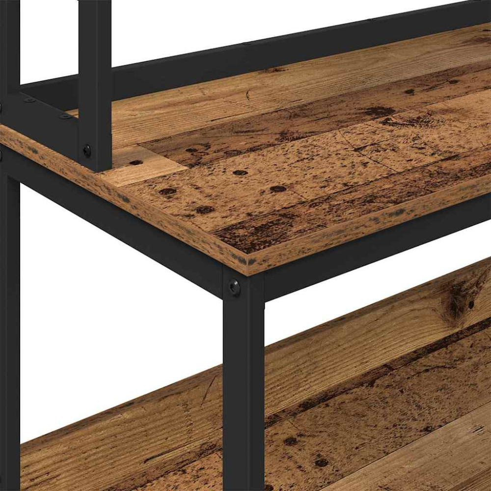 Produktbild för Köks hylla Gammalt trä 60 x 40 x 168 cm Konstruerat trä