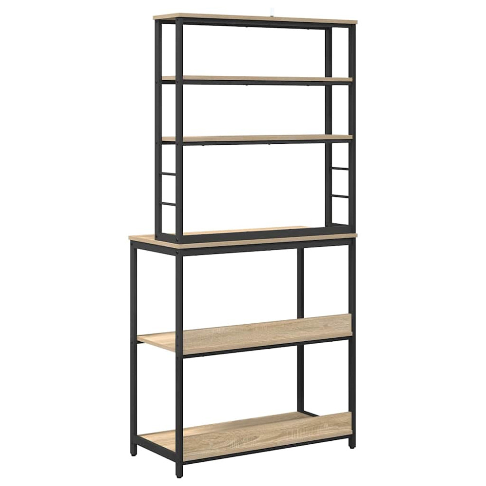 Produktbild för Köks hylla Sonoma-ek 80 x 40 x 168 cm Konstruerat trä