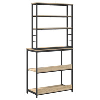 Produktbild för Köks hylla Sonoma-ek 80 x 40 x 168 cm Konstruerat trä