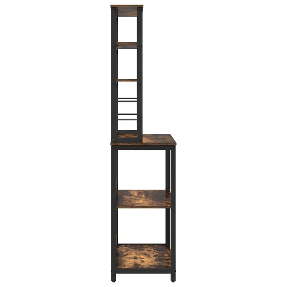 Produktbild för Köks hylla Rökt ek 80 x 40 x 168 cm Konstruerat trä