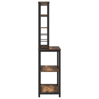 Produktbild för Köks hylla Rökt ek 80 x 40 x 168 cm Konstruerat trä