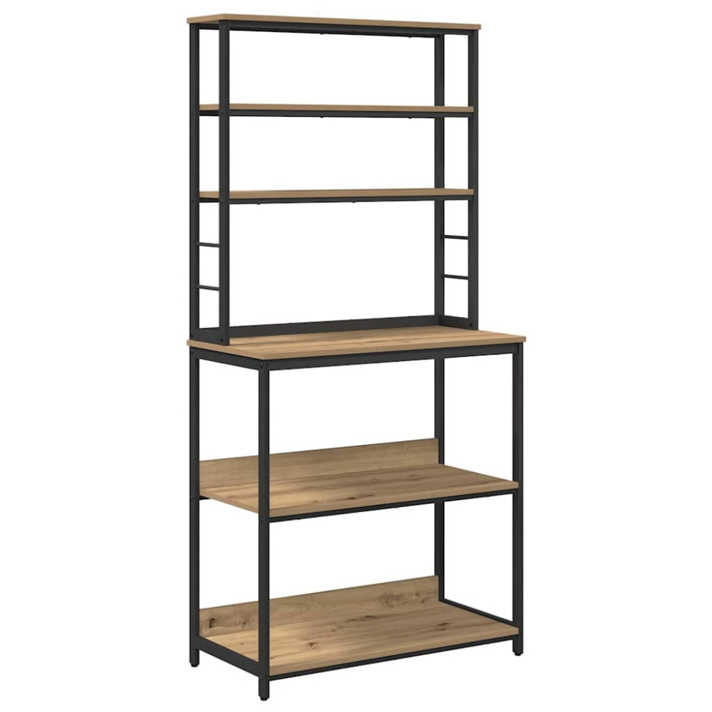Produktbild för Köks hylla Artisan Ek 80 x 40 x 168 cm Konstruerat trä