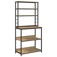Produktbild för Köks hylla Artisan Ek 80 x 40 x 168 cm Konstruerat trä