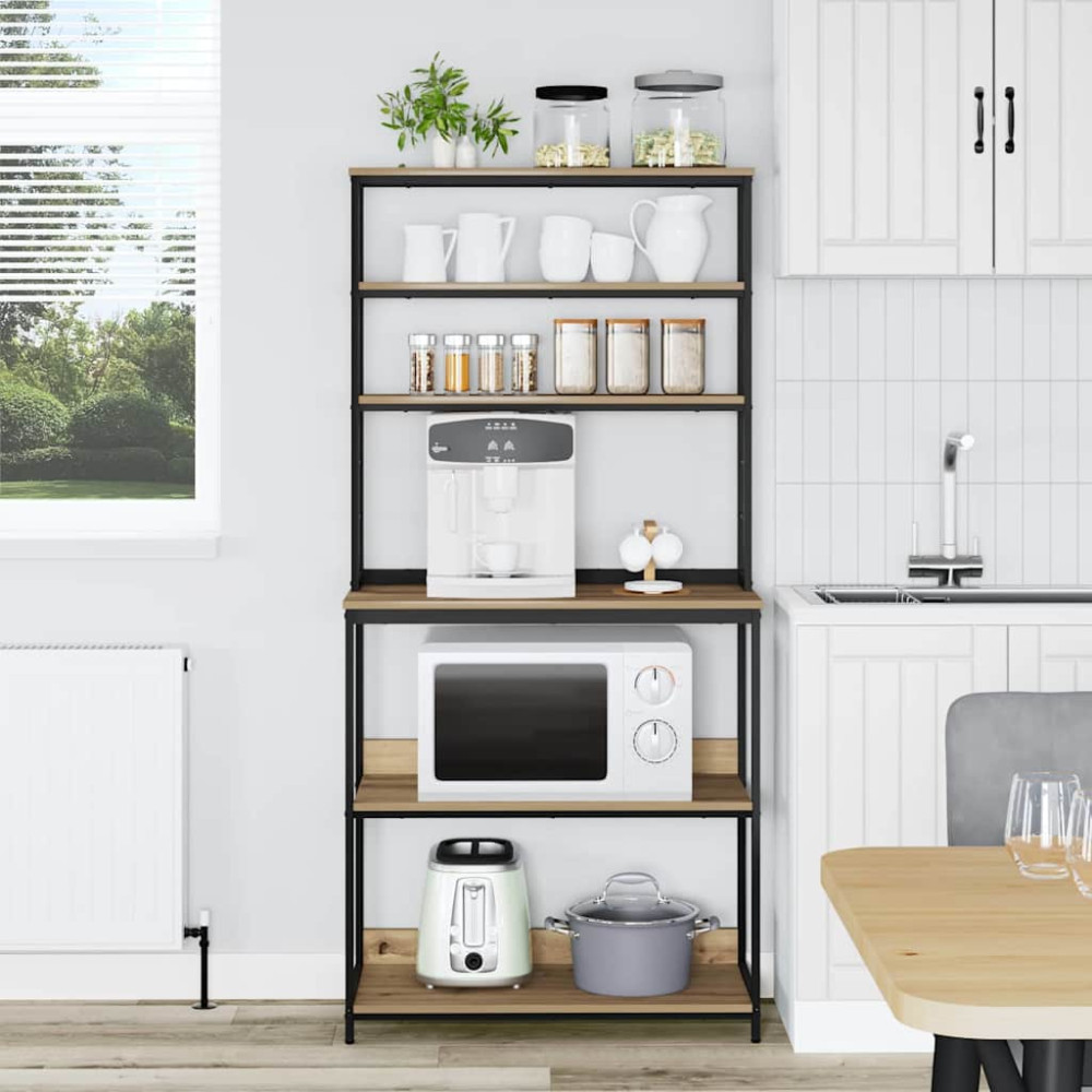 Produktbild för Köks hylla Artisan Ek 80 x 40 x 168 cm Konstruerat trä