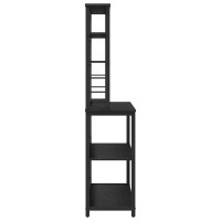 Produktbild för Köks hylla Svart Ek 100 x 40 x 168 cm Konstruerat trä