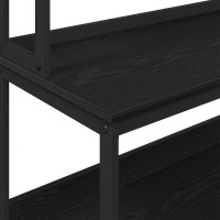 Produktbild för Köks hylla Svart Ek 100 x 40 x 168 cm Konstruerat trä