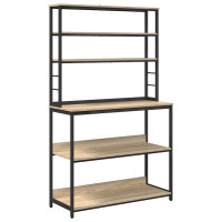 Produktbild för Köks hylla Sonoma-ek 100 x 40 x 168 cm Konstruerat trä