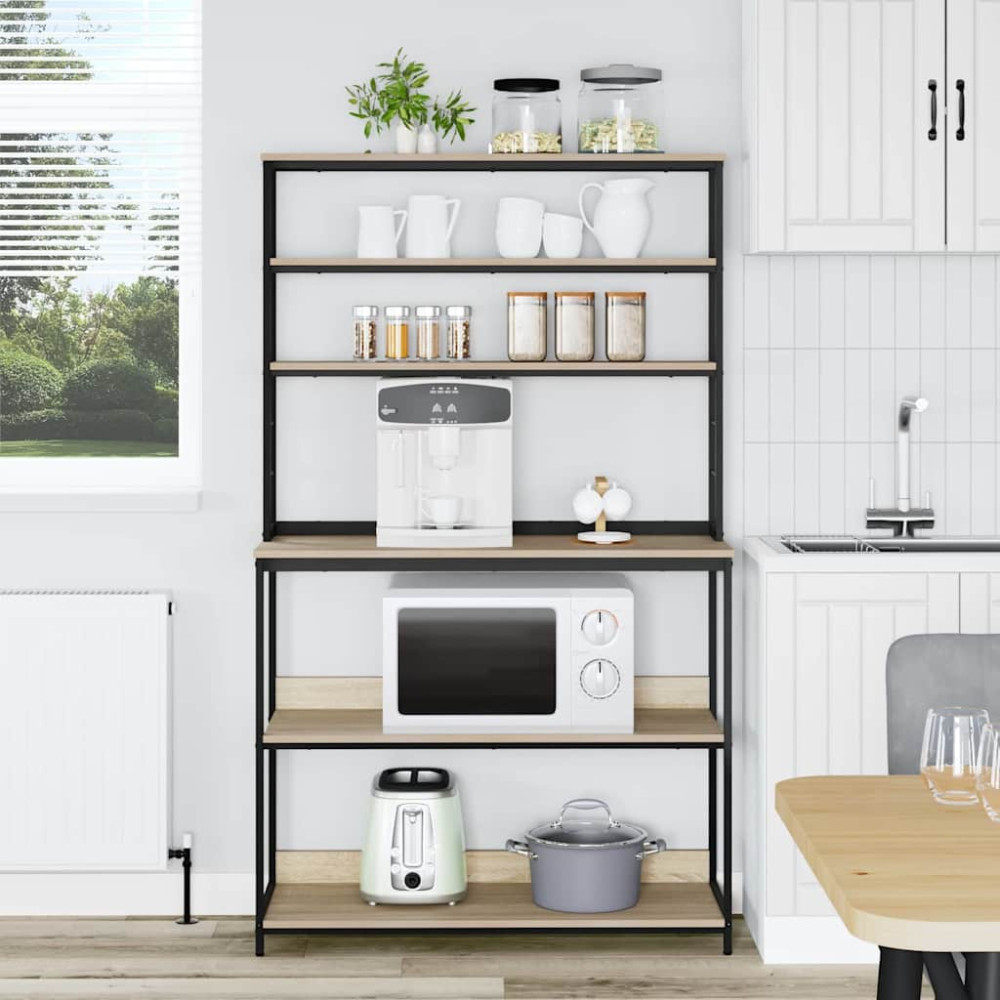 Produktbild för Köks hylla Sonoma-ek 100 x 40 x 168 cm Konstruerat trä