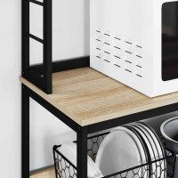 Produktbild för Köks hylla Sonoma-ek 100 x 40 x 168 cm Konstruerat trä