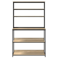 Produktbild för Köks hylla Sonoma-ek 100 x 40 x 168 cm Konstruerat trä