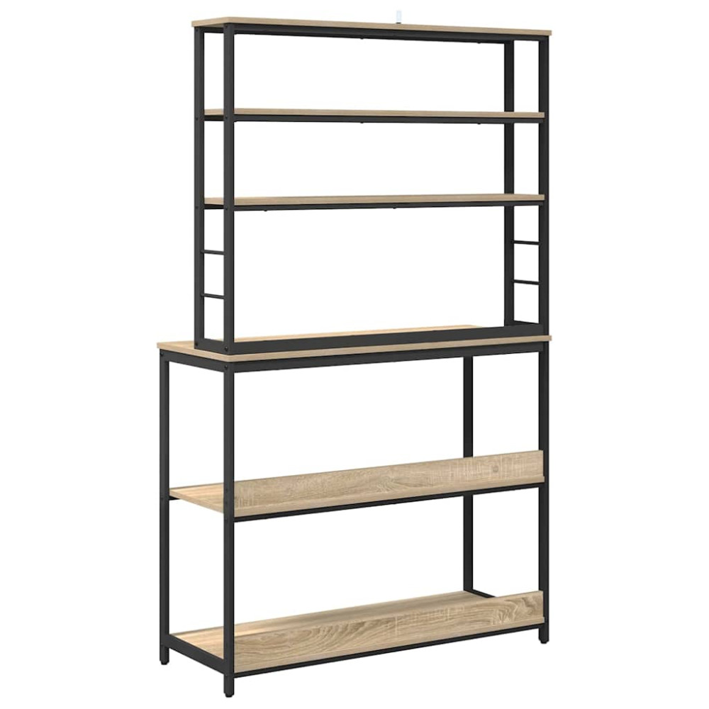 Produktbild för Köks hylla Sonoma-ek 100 x 40 x 168 cm Konstruerat trä