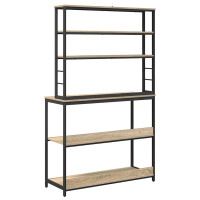 Produktbild för Köks hylla Sonoma-ek 100 x 40 x 168 cm Konstruerat trä