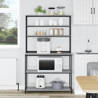 Produktbild för Köks hylla Grå Sonoma 100 x 40 x 168 cm Konstruerat trä