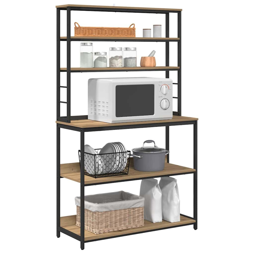 Produktbild för Köks hylla Artisan Ek 100 x 40 x 168 cm Konstruerat trä