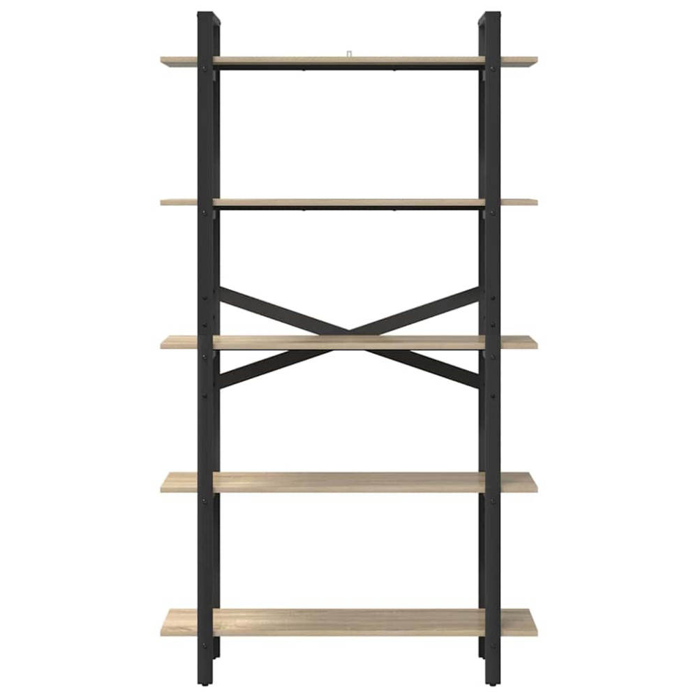 Produktbild för Hyllsystem Sonoma-ek 100 x 33,5 x 178 cm Konstruerat trä