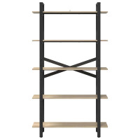 Produktbild för Hyllsystem Sonoma-ek 100 x 33,5 x 178 cm Konstruerat trä