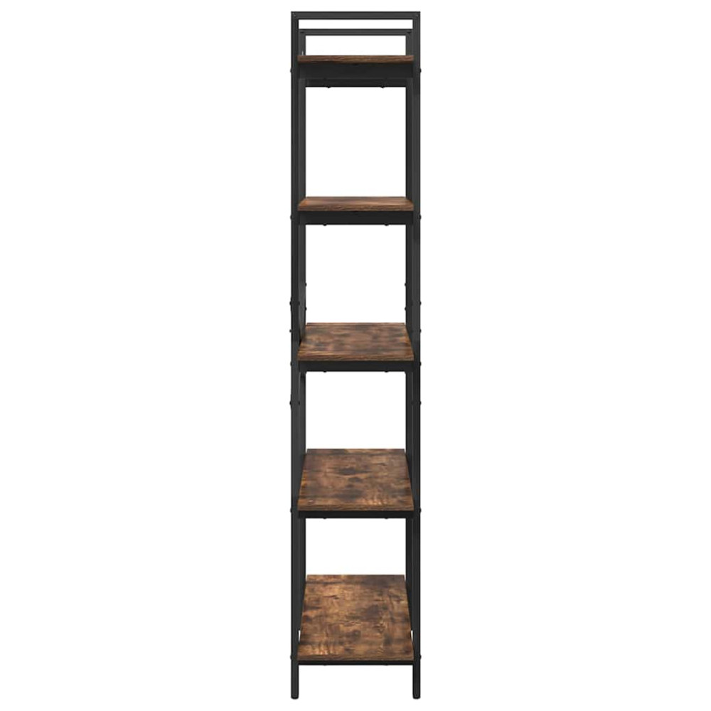 Produktbild för Hyllsystem Rökt ek 100 x 33,5 x 178 cm Konstruerat trä